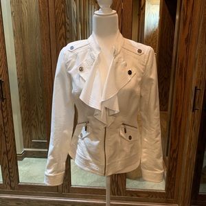 WHBM dressy motto jean jacket.